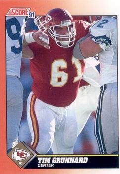 Tim Grunhard Kansas City Chiefs 1991 Score NFL #379